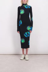 Bodycon printed jersey dress