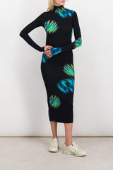 Bodycon printed jersey dress