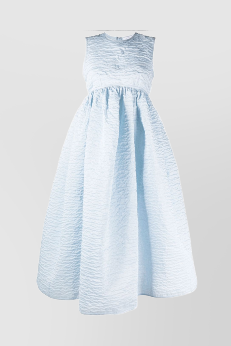 Cecilie Bahnsen - Sleeveless matelassé maxi dress