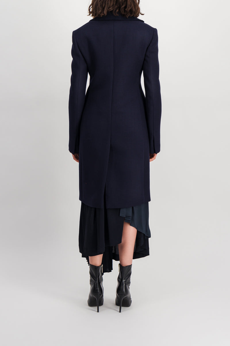 Jil Sander - Heavy wool v-neck coat