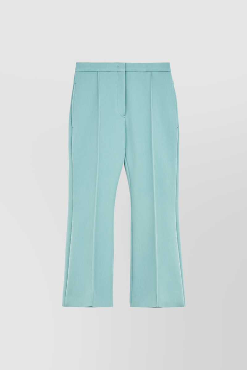 Jil Sander - Cropped straight leg wool-nylon pants